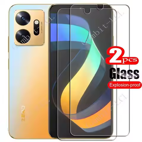 2PCS FOR Infinix Zero 20 6.7" Tempered Glass Protective ON InfinixZero20 Zero20 X6821 Screen Protect