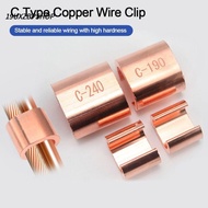 19UXZBPSHOP Wire Connector, Copper C Type Copper Wire Clip, Parallel Cable Clamping Buckle Terminal 