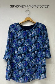 (อก 52 ) เสื้อชีฟองสตรี สวยๆใส่สบาย ลายสวย มีซับใน เสริมไหล่ ฟรีไซส์ เกรดพรีเมียม (งานไทย)