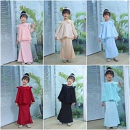 Baju Kurung Moden Budak Perempuan Fashion COOL ELVES Peplum Kebaya Set Budak 2023