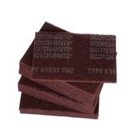 3M POLISHING HAND PAD 6" X 9" (MAROON) - 7447