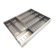 Alcor System Kitchen Cutlery Tray / Cutlery Organizer / Stainless Steel / Stationery Tray / Organize