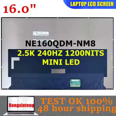 NE160QDM-NM8 NE160QDM NM8 V18.0 Original NEW 16.0INCH MINILED 1200NITS 2.5K 240HZ LAPTOP SCREEN NON-