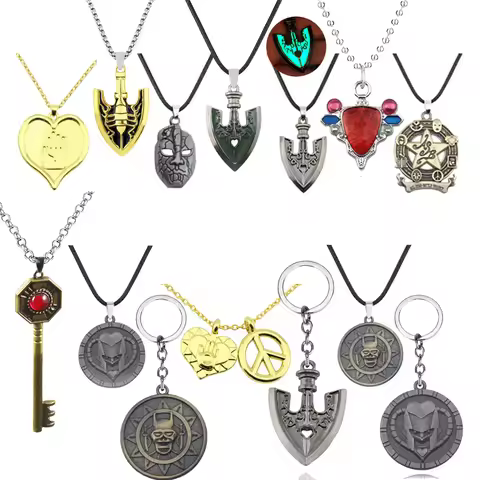Anime Jojos Bizarre Adventure Necklaces Cosplay Higashikata Josuke Kujo Jotaro Killer Queen Arrow Pe