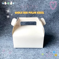 GABLE BOX GIFT PACK/ HAMPERS BOX WHITEIVORY 14X10X14.5 CM