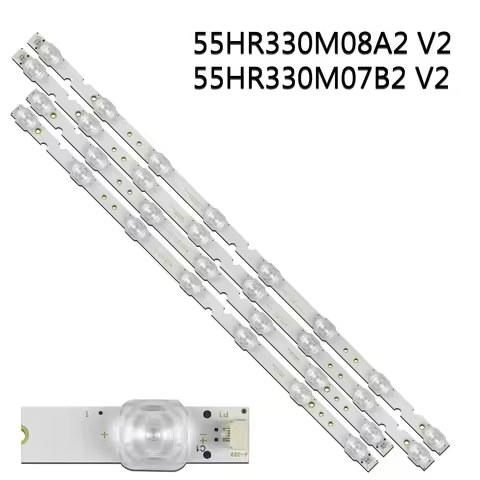 LED Backlight Strips(4) For 4C-LB5507-PF05J 4C-LB5508-PF05J 4C-LB5507-PF01J 4C-LB5508-PF01J 55P8US 5