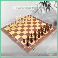 Wooden International Chess Set Tournament Size Chessman Solid Competitive Puzzle Wood Chess