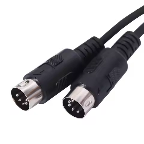 Cable 5PIN Male to Male DIN Plug to 5 Pin M/M Cable Adapter DIN 5PIN Cable MIDI DIN Cord Audio Exten