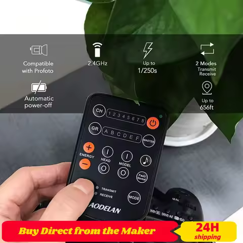 AODELAN E2 Wireless Flash Trigger Leaf Shutter Compatible with Profoto A1 B2 B10 D2 B1X A1X D1 Pro-1