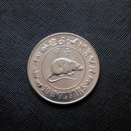 Koin Kuno Singapore Shio Zodiak Tikus 10 Dollar 1984