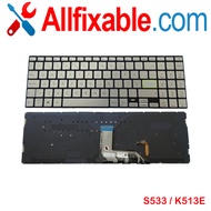 Asus Vivobook K513 K513E K513EA K513M K513MA S533 S533E S533EA S533F S533FA Silver Backlit Laptop Re
