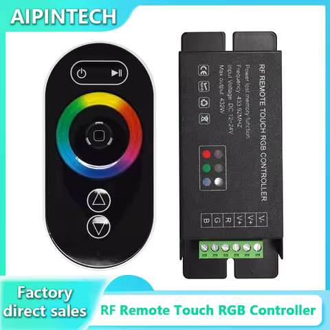 GT888LED colorful light with RGB controller touch 5 keys remote control iron shell DC light bar ligh