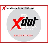 Sticker Xdot Classic Helmet Motor Sticker Xdot Classic