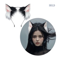 ACE Cats Ear Headband Cats Tail Costume Furry Ear Headband Furry Tail for Women Girl