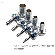 [JTFY HOT] Hose Pagoda Fitting Two-Touch 1pc Barb Fitting G1/4 Thread HosePagoda Connector