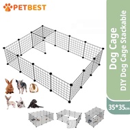 PETBEST Dog Cage Stackable Pet Fence 35*35CM Cat Rabbit Fence Pet Cage DIY Pet Playpen for Dog