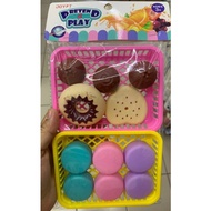 Sales Pretend Play/ Mainan Macaroon / Cooking Play set / MAINAN BUDAK PEREMPUAN