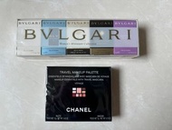 BVLGARI 小 香水 女 經典香氛珍藏5入組  免稅店  買就送  全新未拆封 Chanel travel makeup palette