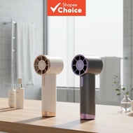 Silent High-Speed Handheld Fan with LED Display and Adjustable Speeds, Includes Lanyard FN30E  Kipas