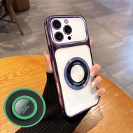 Suitable For iPhone 16 pro max phone case New magnetic magnifying glass wireless charging sheet larg