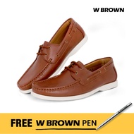 W BROWN Men's Shoes Casual Boat Shoes - Brown (WST895BR)