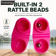 FOREVERGO 10PCS Double Bead Clip-On Fishing Bell Float Beads Split Shot Sinkers Fishing Bite Alarm H