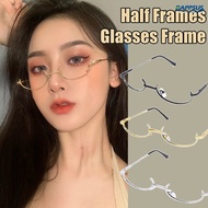 Unisex Funny Personality Oval Glasses Frame With No Lens/ Vintage Fashion Metal Cosplay Party Eyewear Decoration