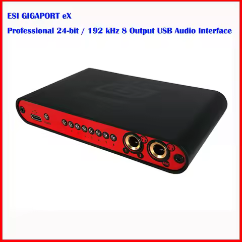 ESI GIGAPORT eX Professional 24-bit/192kHz 8 Output USB Audio Interface Type-C USB Sound Card HiFi D