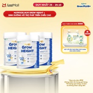 Combo 3 Sữa Bột Nuvi Grow Height phát triển chiều cao Trên 2 tuổi Lon 800g