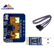 LtehfLD2410C 24G Radar Human Presence Sensor+CH340 Adapter FMCW Radar Millimeter Wave Motion Detecti