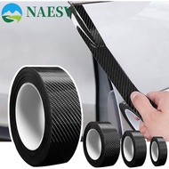 NAESV 3D Carbon Fiber Sticker Waterproof 3D Car Accessories Bumper sSrip Body Sticker Protection Fil