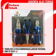 IWT P-CST 3PCS PLIERS SET 3 PCS COMBINATION TAPER CUTTING 6 INCH PLIERS 6"