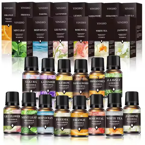 10ML Essential Oils Car Air Freshener Aroma Fragrance Oil For Diffuser Humidifier Lavender Rose Euca