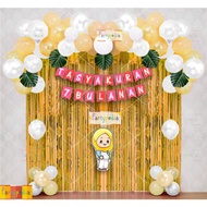 Premium !! BACKDROP DEKORASI TASYAKURAN 7 BULANAN KEHAMILAN