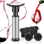 Wine Saver Pump Kit with 6 Reusable Leak-Free Joystick Air Bottle Stoppers Keep Wine Fresh SHOPSKC5376