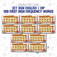 1 DAY SHIP SET BANNER ENGLISH - 100 FIRST HIGH FREQUENCY WORDS / HIP / HIGHLY IMMERSIVE PROGRAMME / 