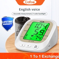 Cofoe Electronic Automatic Digital Arm Blood Pressure Monitor USB Powered Smart 3 Color Backlit Indicators Original Blood Pressure BP Heart Rate Sphygmomanometer