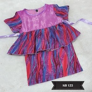 Baju kurung baby peplum newborn