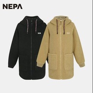 減價 斷碼🔥 需   訂   購🇰🇷🩷韓國 NEPA 女裝 Fleece 長款有帽外套