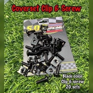 Coverset Screw M5x15 skru Clip coverset y15 y16 lc135 rs150 rsx150 Hardware screw besi