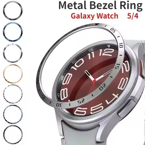 Metal Bezel Ring For Samsung Galaxy Watch 5pro 4 Classic 42mm 46mm Time/Speed Scale Protective Cover