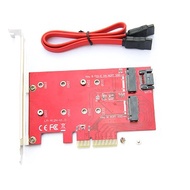 PCI-e SSD 2 Port NGFF M.2 B Key + M Key SSD Controller Card