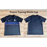 Jersey Prancis France Training Prematch Black hitam World cup 2023 202