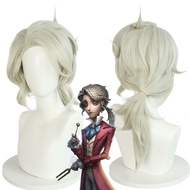 Fifth Personality Composer cos Wig Frederick Light Cream Ponytail Wig