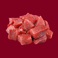 [SHCF] 2'2" Australia Boneless Mutton Trunk Meat Cubed 1Kg± Frozen Halal