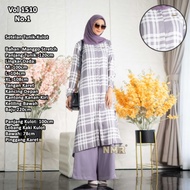 NEW Set Celana Tunik Kotak-Kotak Cantik Premium#NMR by Namira#Ori