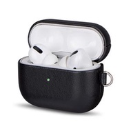 Wit's - Apple Airpod Pro 無線藍牙耳機充電盒保護套/保護殼 牛皮 (黑色)