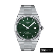 Tissot PRX Powermatic 80 Gents Grey Stainless Steel Bracelet and Green Dial Watch - T137.407.11.091.