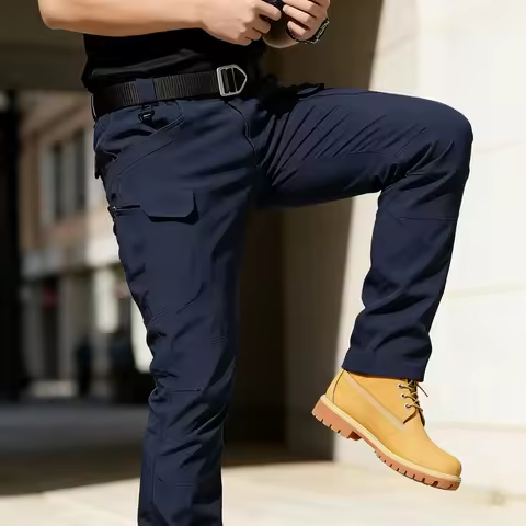 Elastic Soft Shell Tactical Pants IX7 IX9 Waterproof Outdoor Work Hiking Cargo Trousers Gift Belt