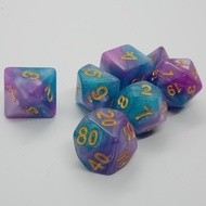 TTRPG DnD MTG 7 dice set - Galaxy